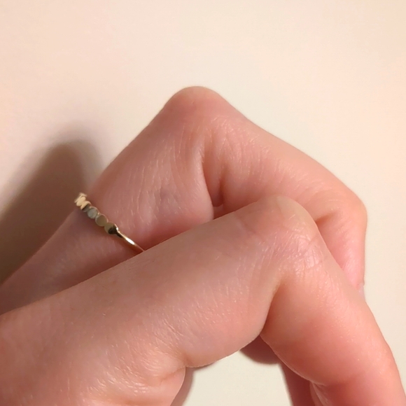 14kt yellow gold Stackable ring - Picture 2 of 4